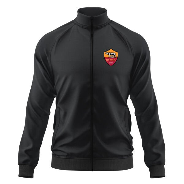 Roma Fermuarlı Sweatshirt XL - Siyah
