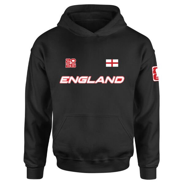 İngiltere 2026 Hoodie XL - Siyah