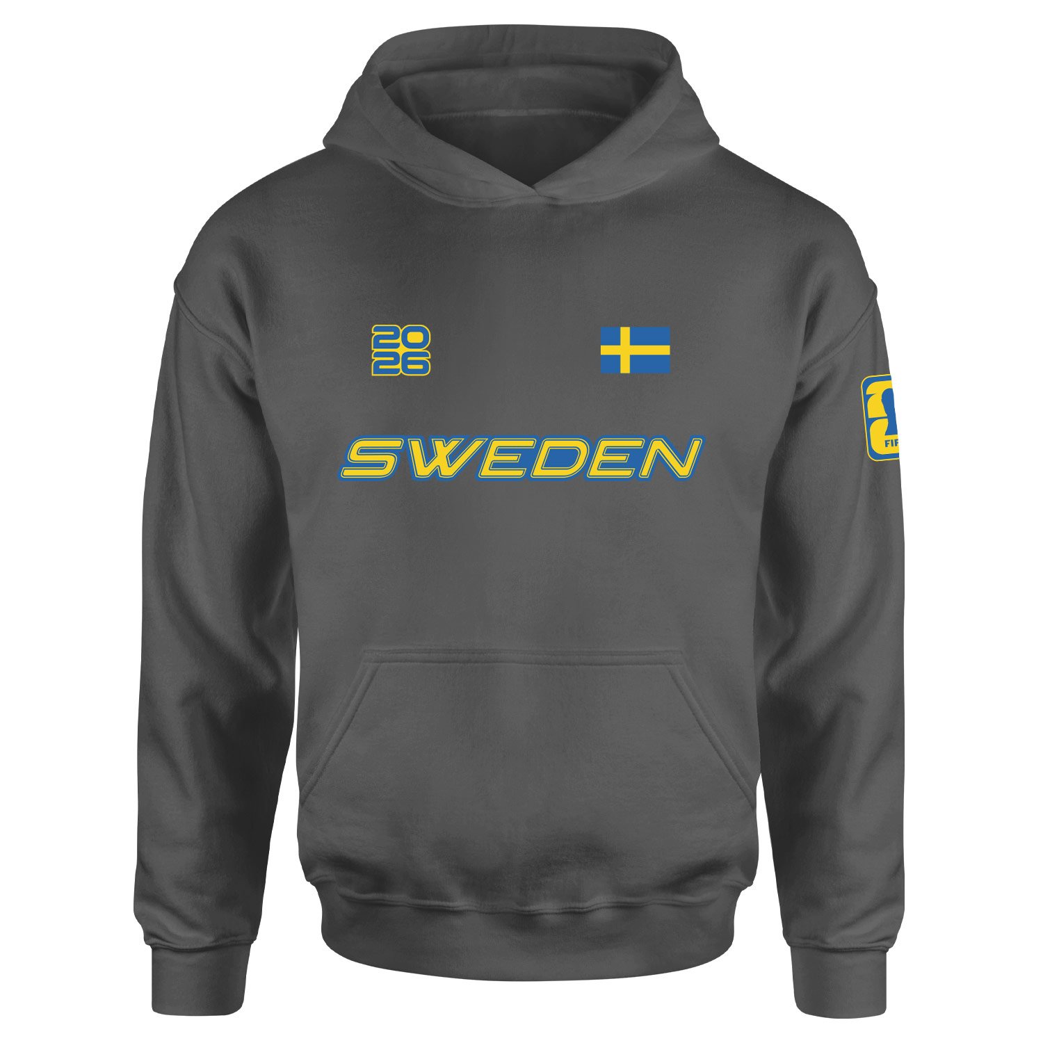 İsveç 2026 Hoodie XXL - Füme