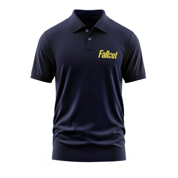 Fallout Polo Tişört L - İndigo Mavisi