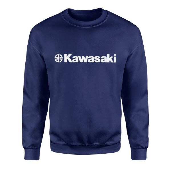 Kawasaki Sweatshirt XXL - İndigo Mavisi