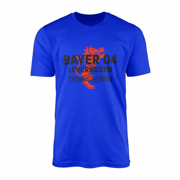 B04 Leverkusen Die Macht Am Rhein Tişört L - Mavi