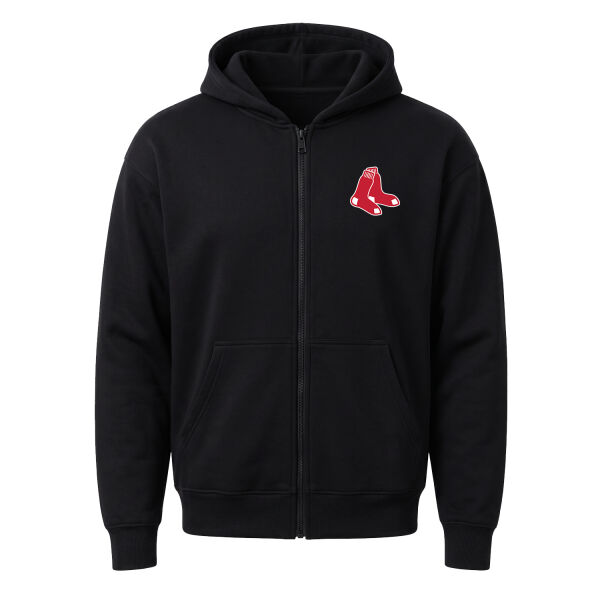 Boston, Red Socks Fermuarlı Kapüşonlu Sweatshirt