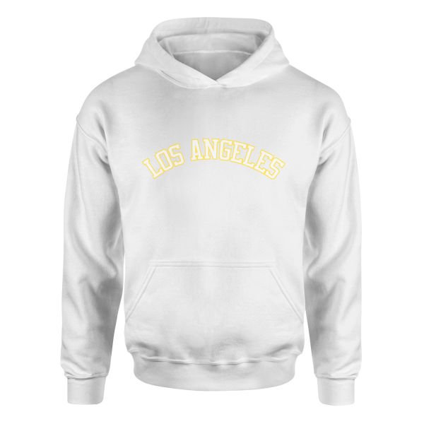 Los Angeles Hoodie XXL - Beyaz