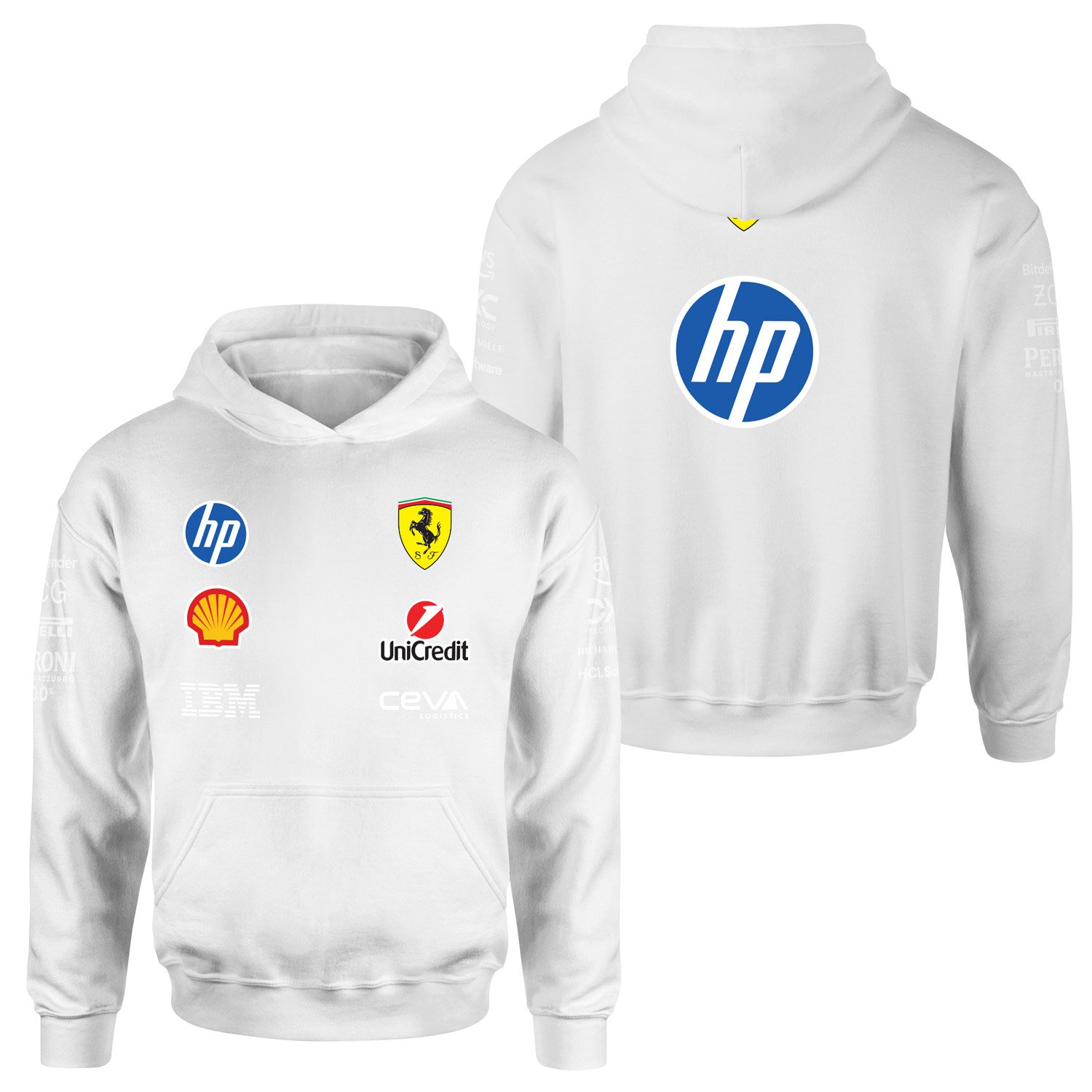 Scuderia Ferrari Teamline 2025 Hoodie L - Beyaz