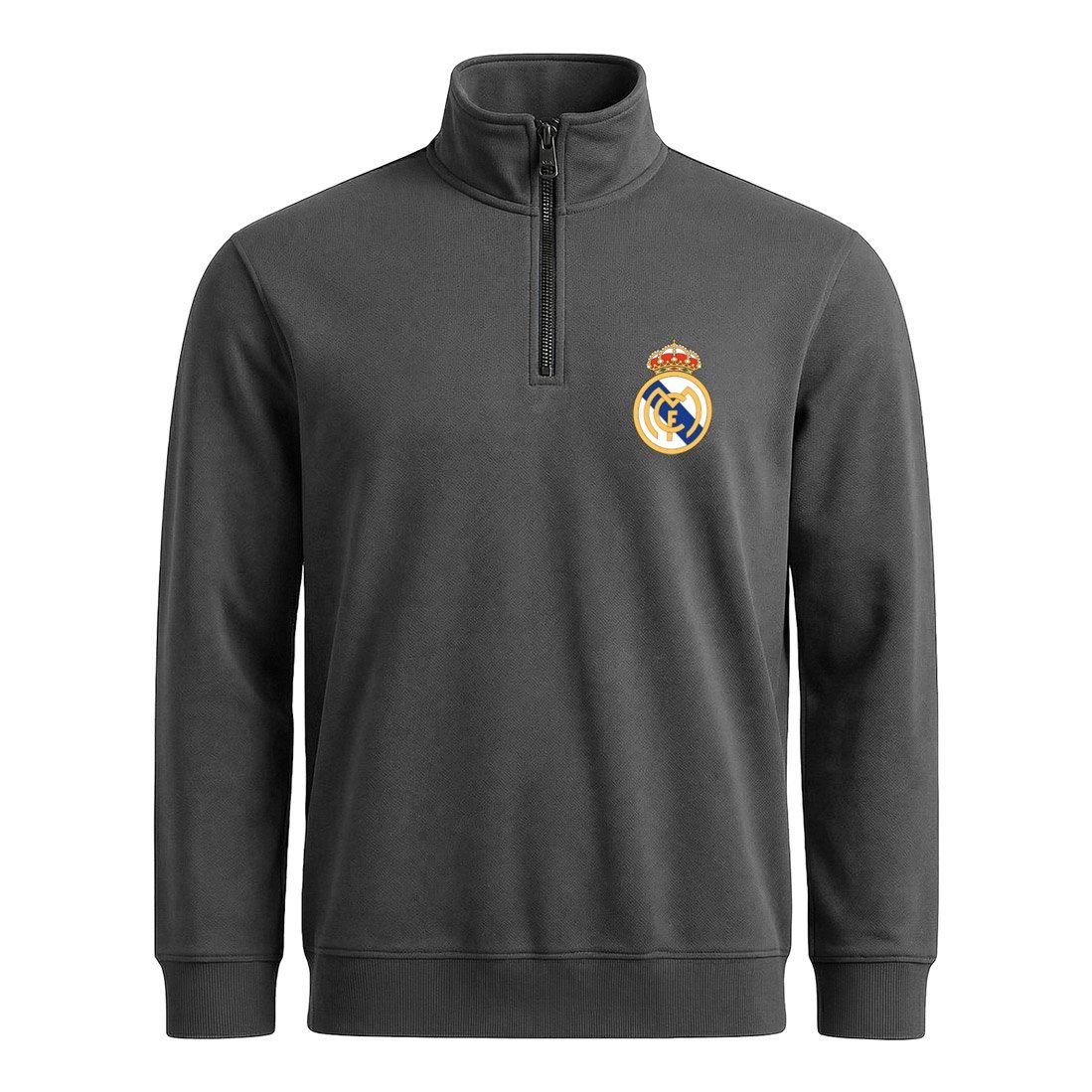 Real Madrid Yarım Fermuarlı Sweatshirt
