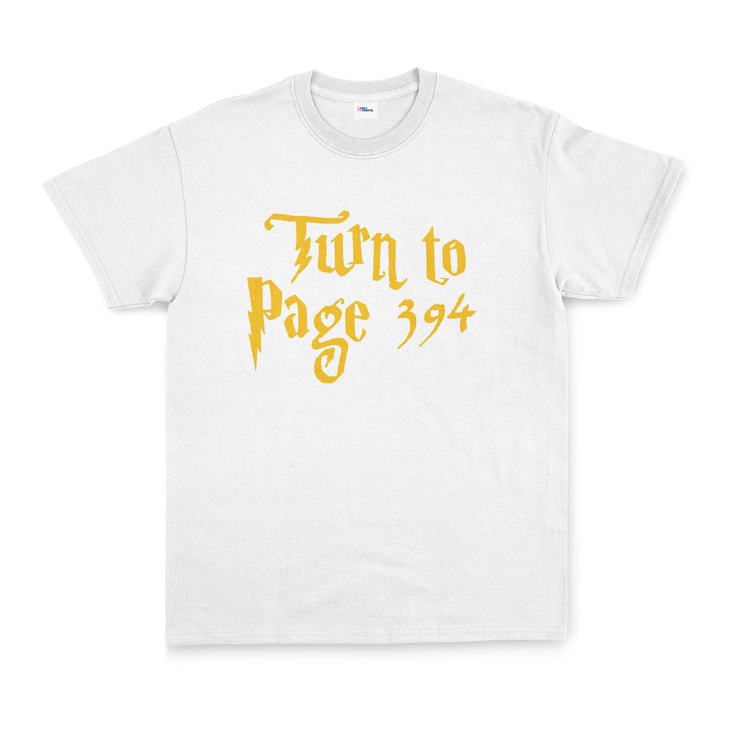 Turn to Page 394 Tişört XXL - Beyaz
