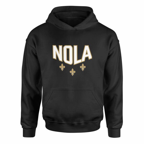 Fleur-de-lis New Orleans Hoodie XXL - Siyah