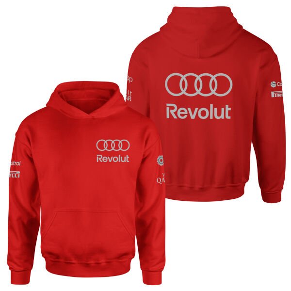 Audi Revolut Racing Hoodie L - Kırmızı
