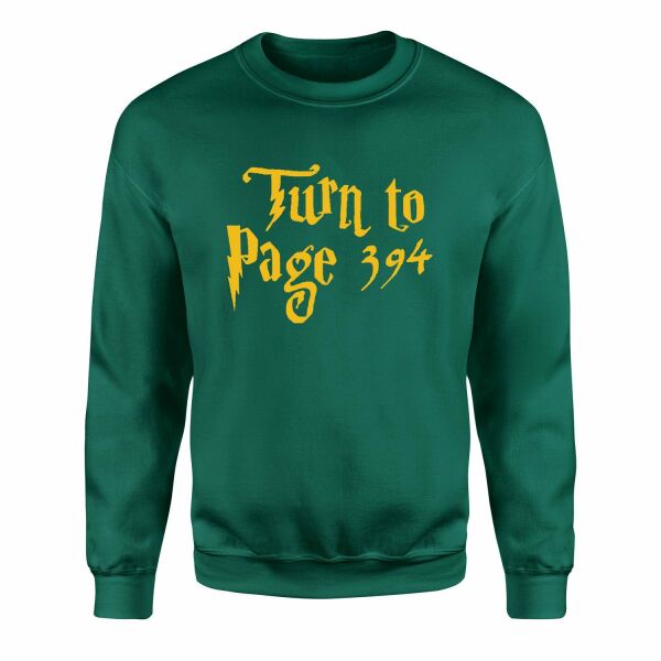 Turn to Page 394 Sweatshirt M - Nefti Yeşili
