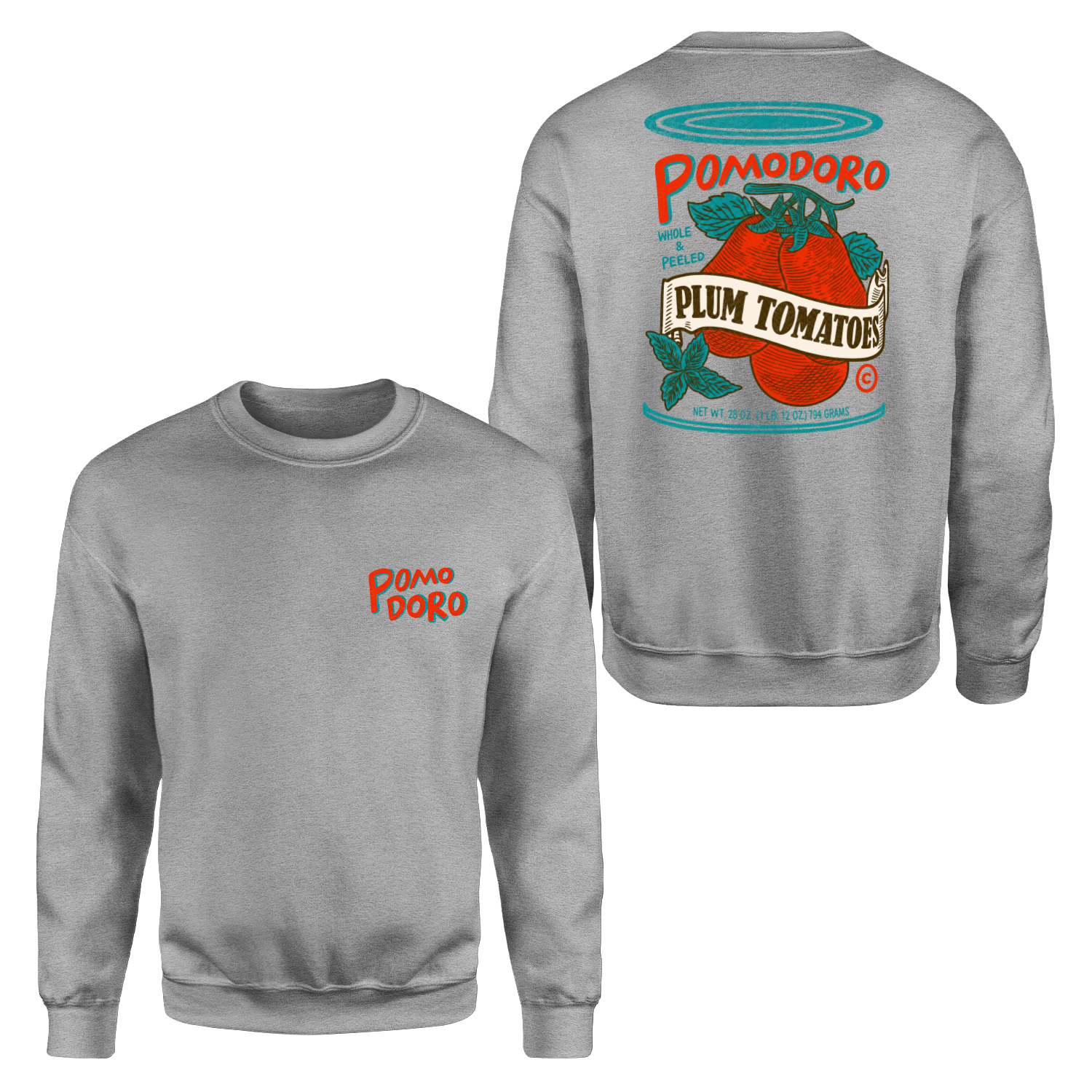 Pomodoro Whole & Peeled Sweatshirt S - Gri