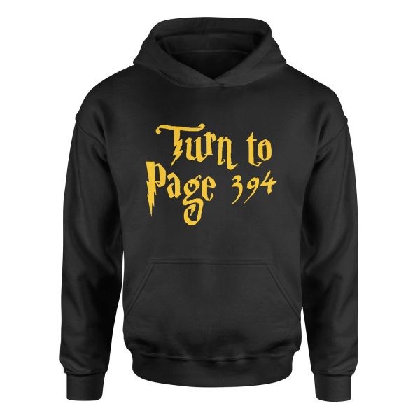 Turn to Page 394 Hoodie S - Siyah