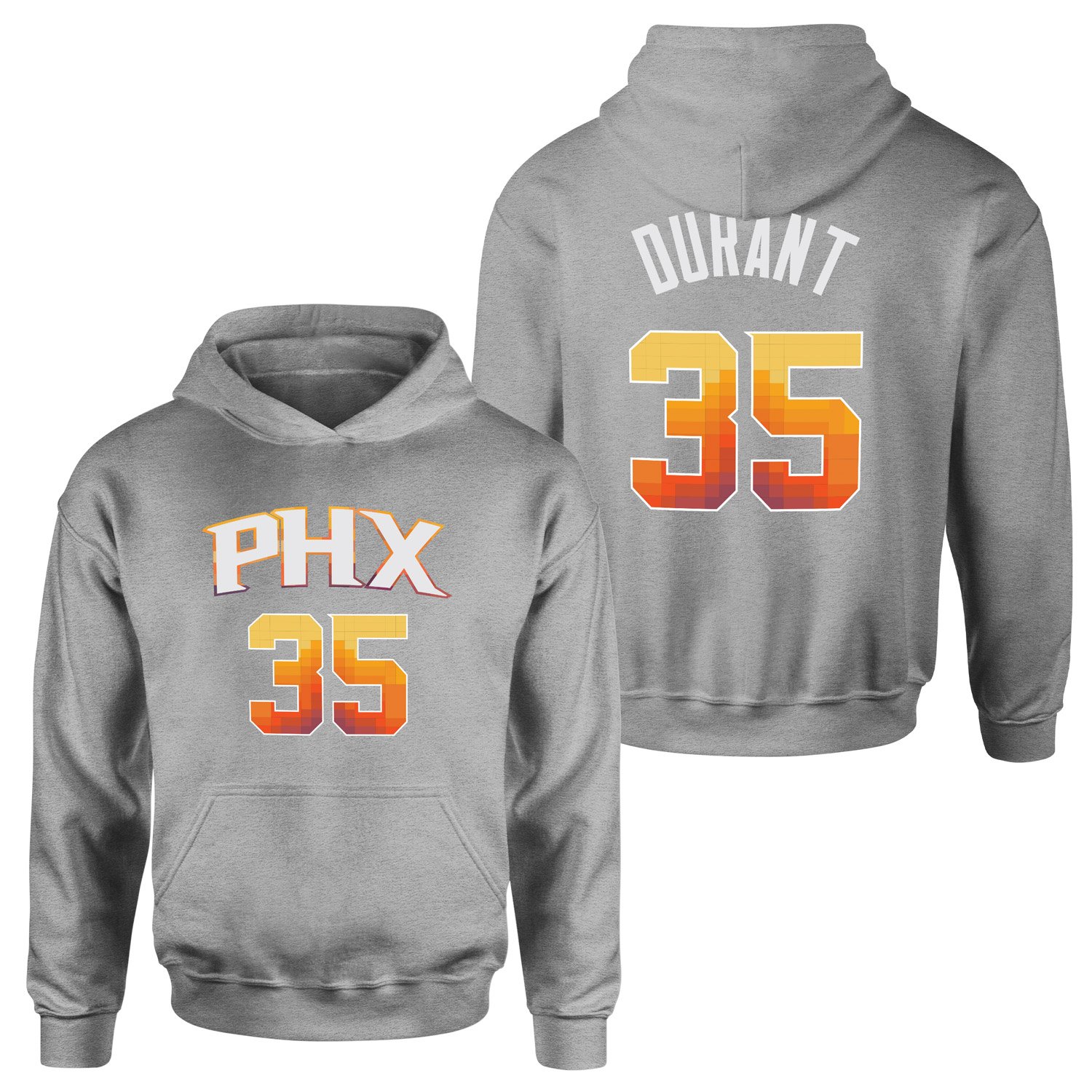 Kevin Durant 35 Phoenix Forma Hoodie L - Gri
