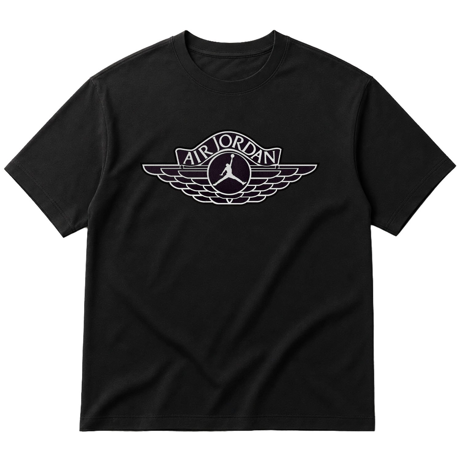 Air Jordan Wings | Black Oversize Tişört
