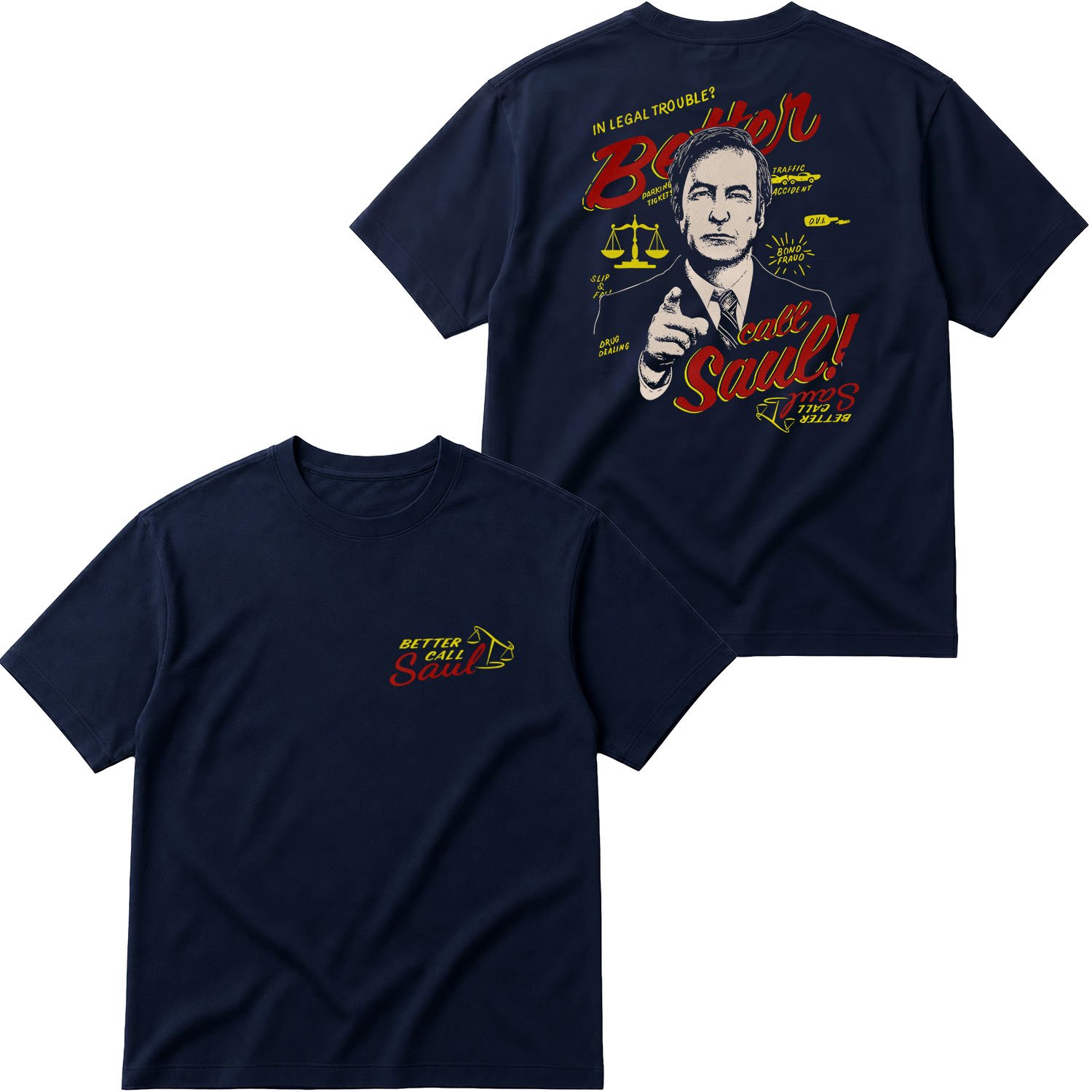 Call Saul Goodman | Better Call Saul Oversize Tişört L - İndigo Mavisi