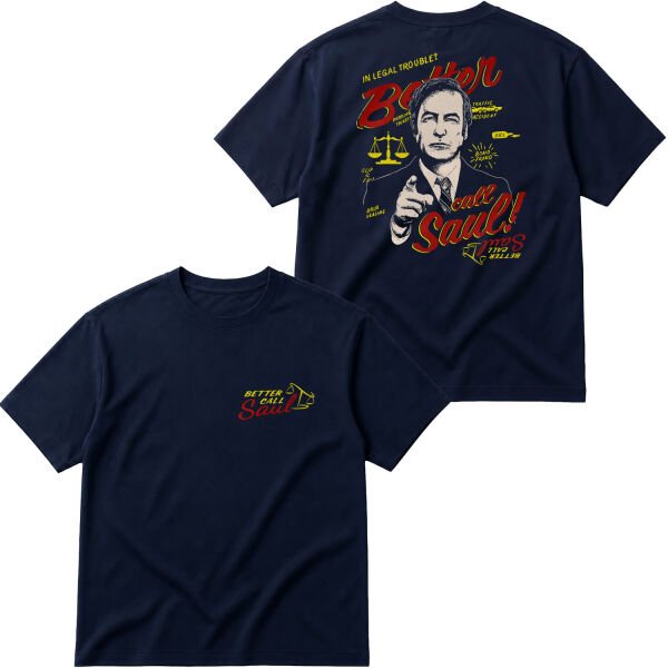 Call Saul Goodman | Better Call Saul Oversize Tişört L - İndigo Mavisi