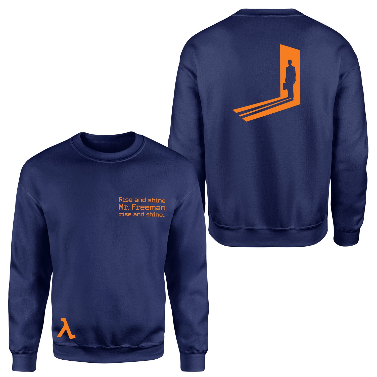 Rise and Shine Mr. Freeman | Half-Life Sweatshirt XXL - İndigo Mavisi
