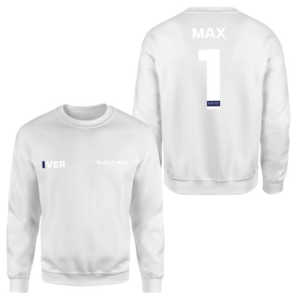 Max Verstappen Red Bull Racing White #1 Sweatshirt S - Beyaz