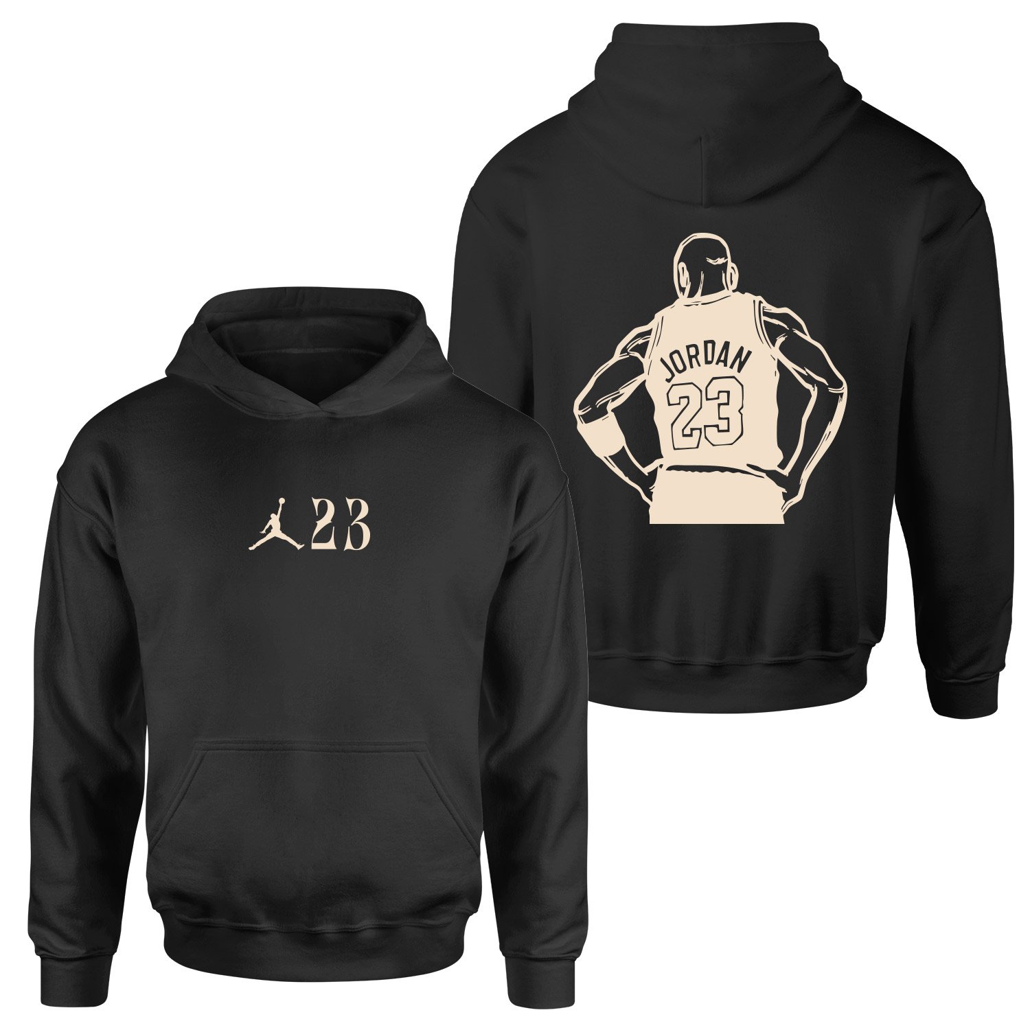 MJ 23 Unstoppable Cream |  Air Jordan Hoodie M - Siyah