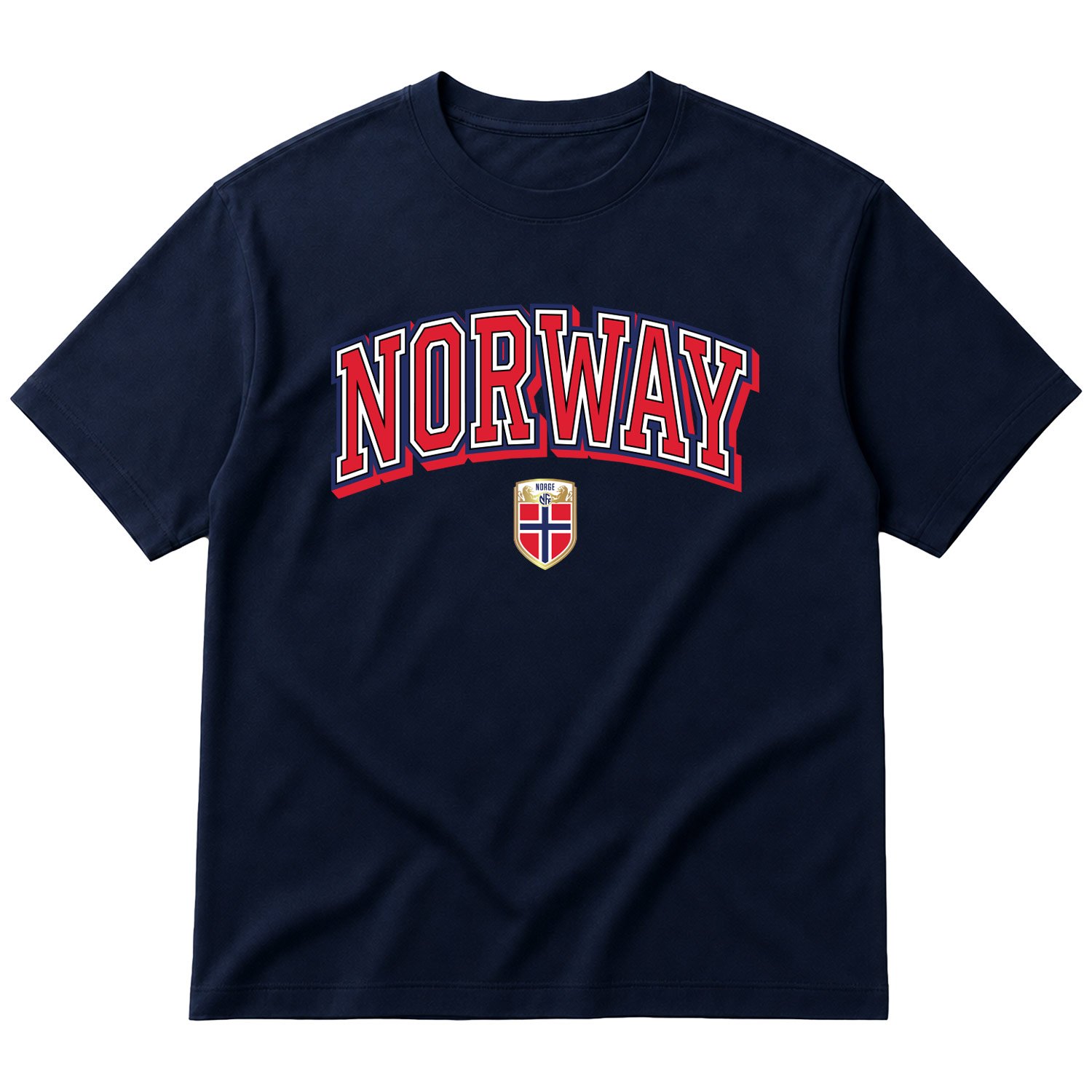 Norveç 2026 Varsity Oversize Tişört S - İndigo Mavisi