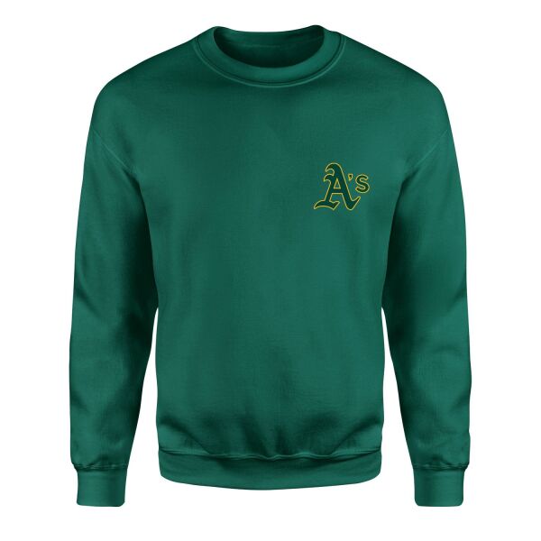 Oakland Athletics Sweatshirt S - Nefti Yeşili