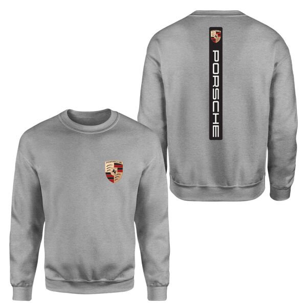 Porsche V Graphic Black Sweatshirt XL - Gri