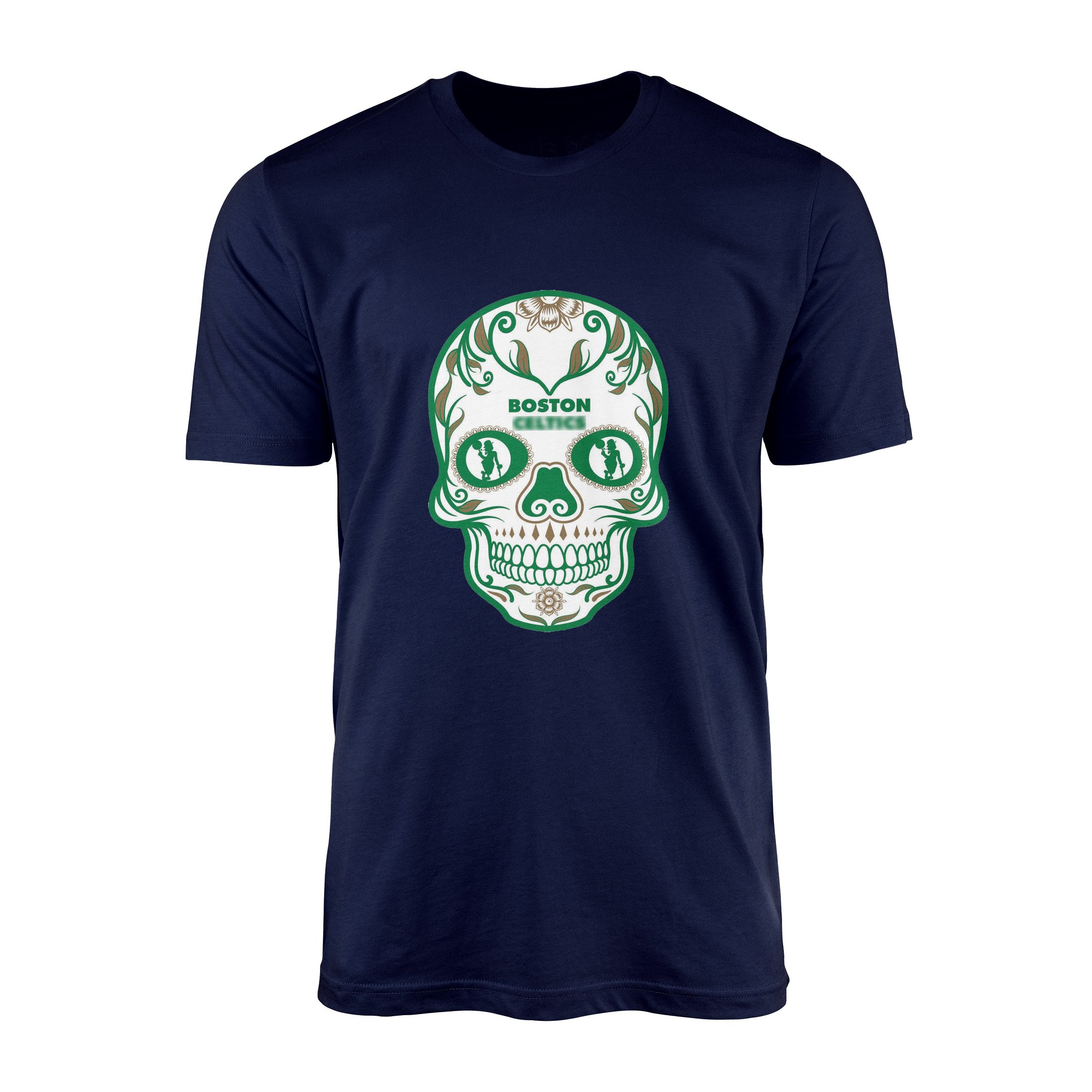 Boston Skull Tişört S - İndigo Mavisi