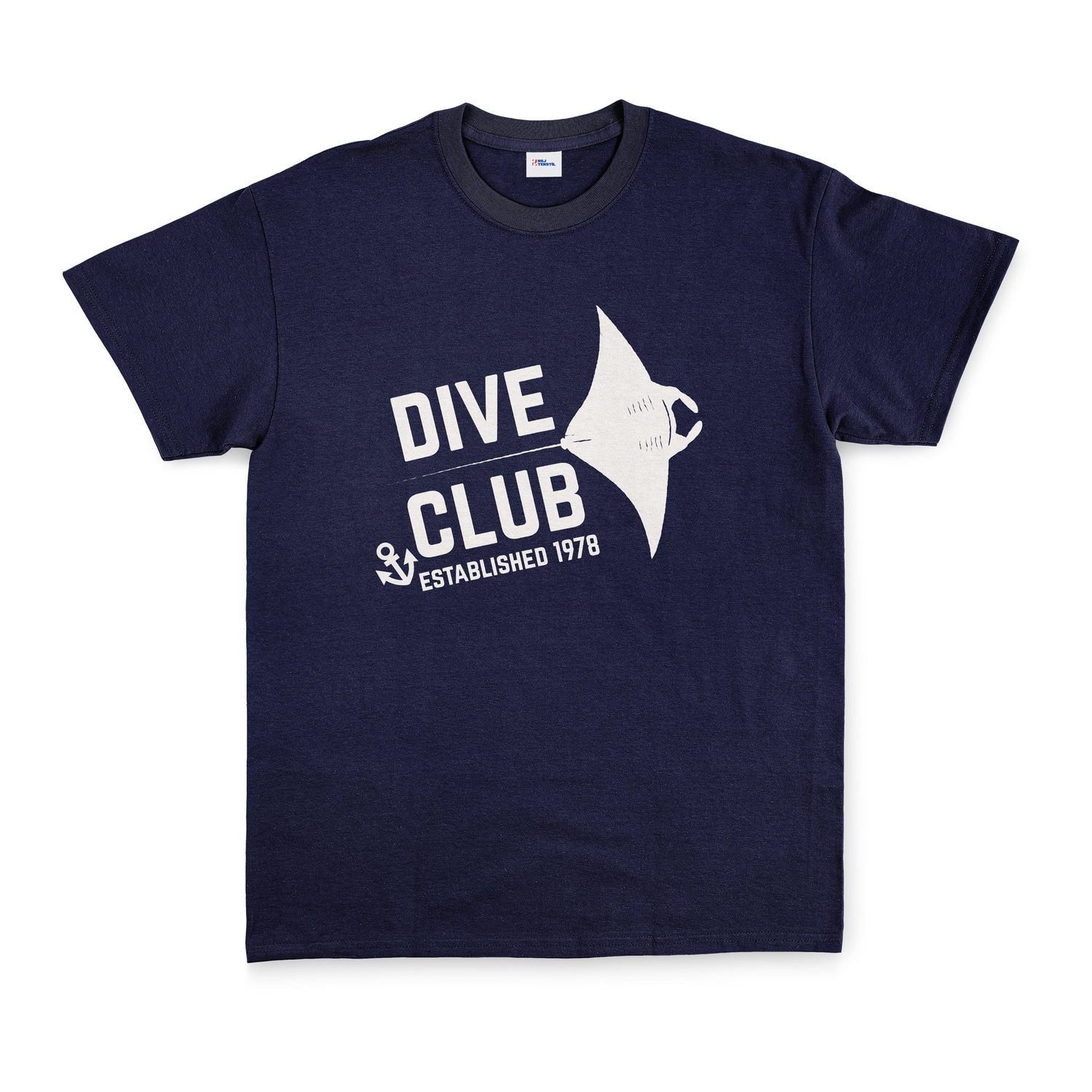 Dive Club Tişört L - Lacivert