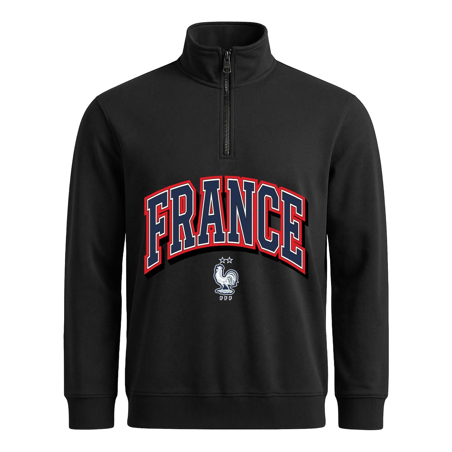 Fransa 2026 Varsity Yarım Fermuarlı Sweatshirt
