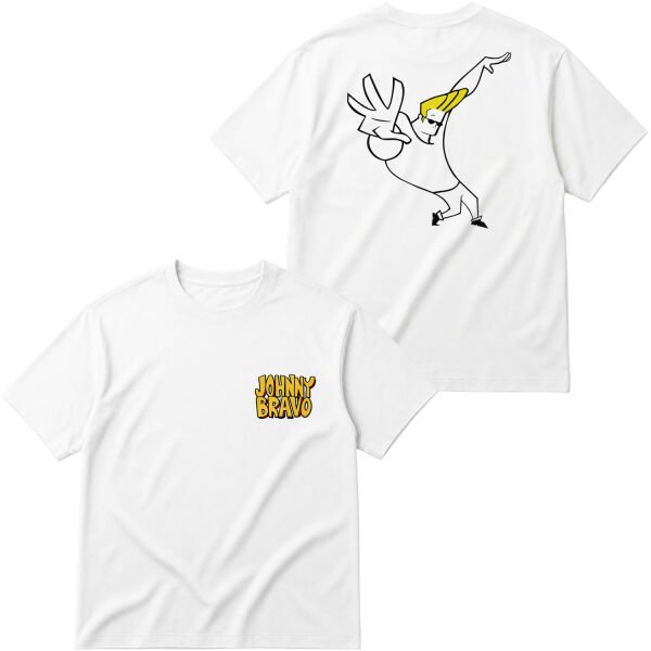 Man I’m Pretty | Johnny Bravo Oversize Tişört S - Beyaz