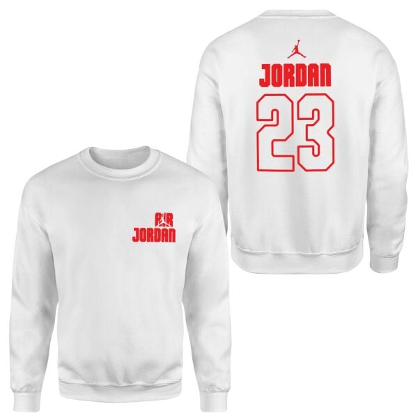 Air Jordan Block 23 Sweatshirt S - Beyaz