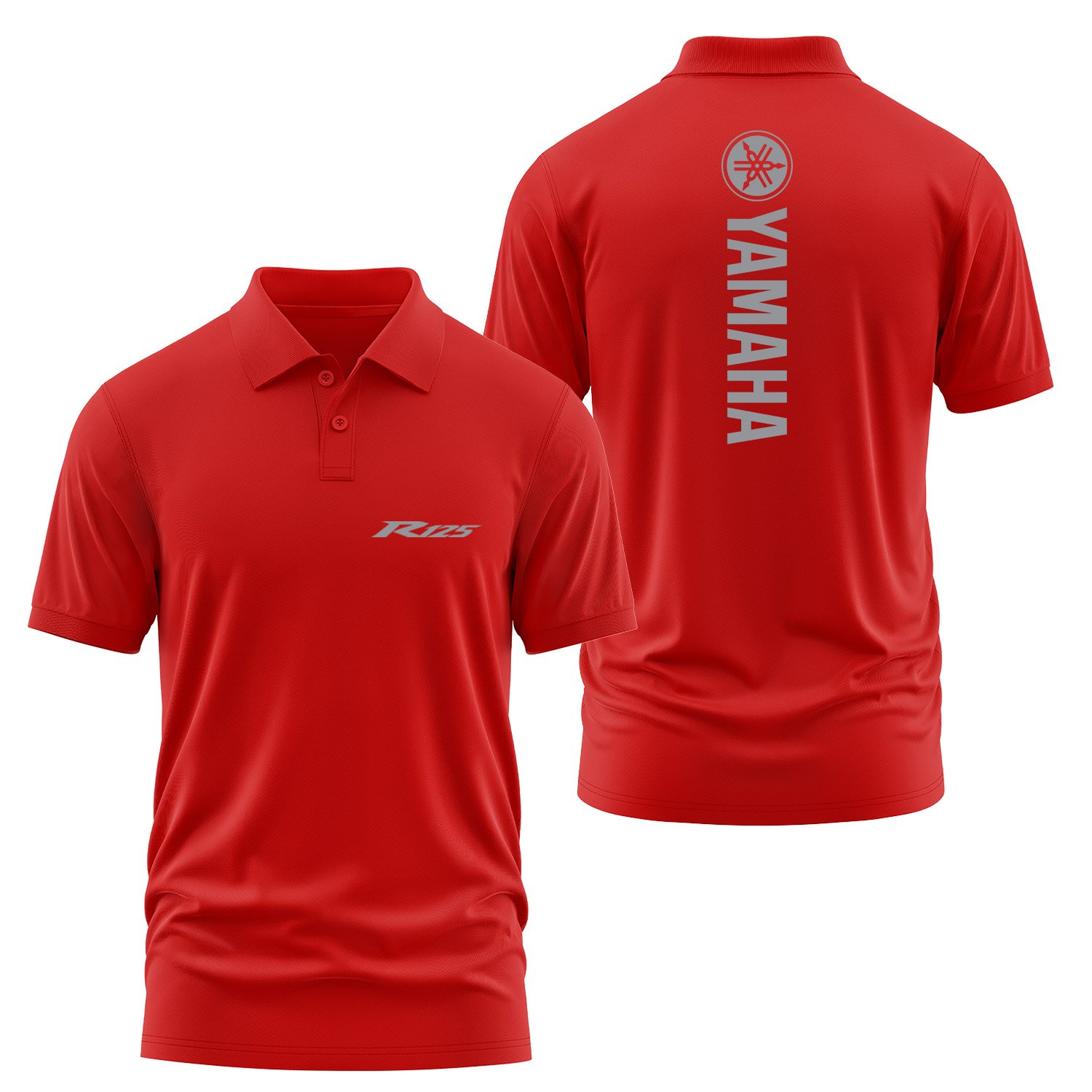Yamaha R125 Graphic Polo Tişört S - Kırmızı