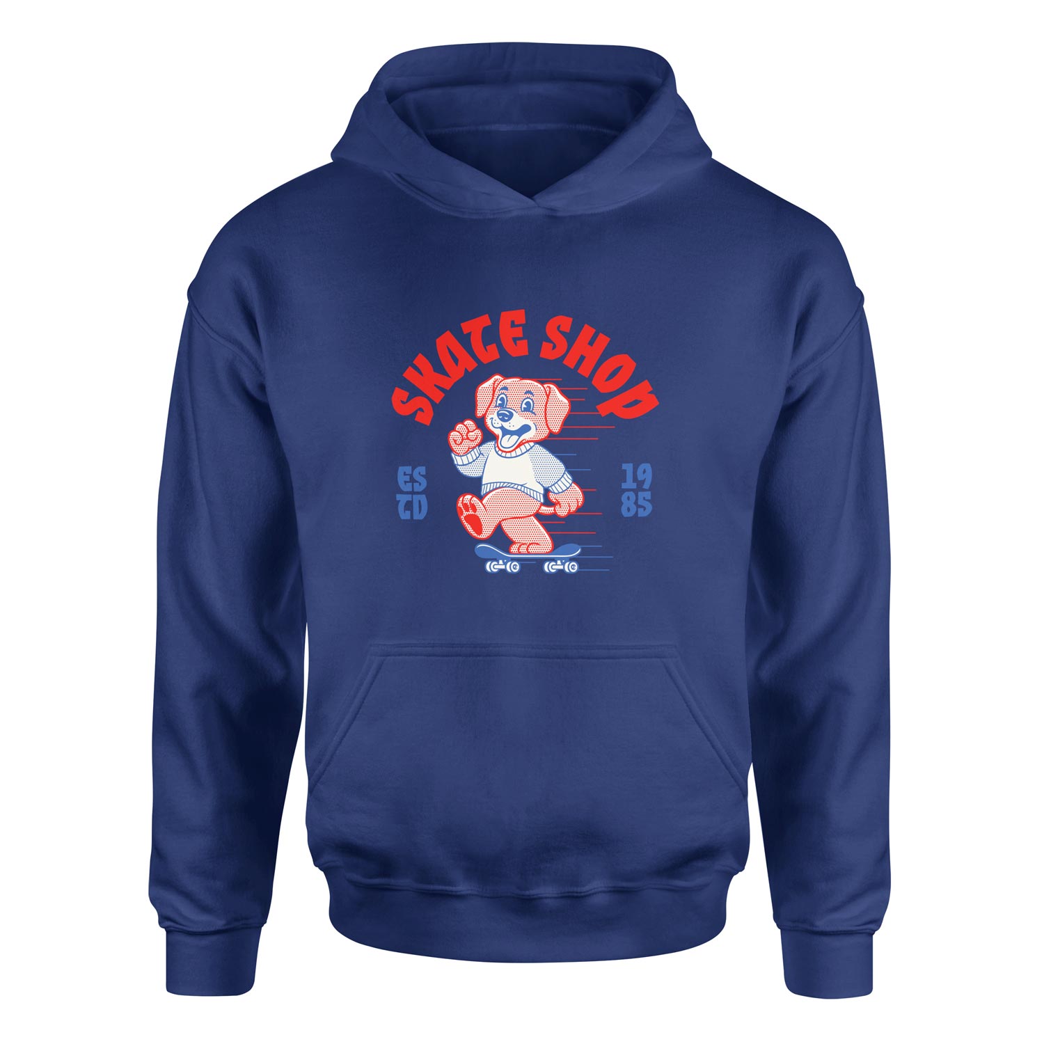 Skate Shop Hoodie XXL - İndigo Mavisi