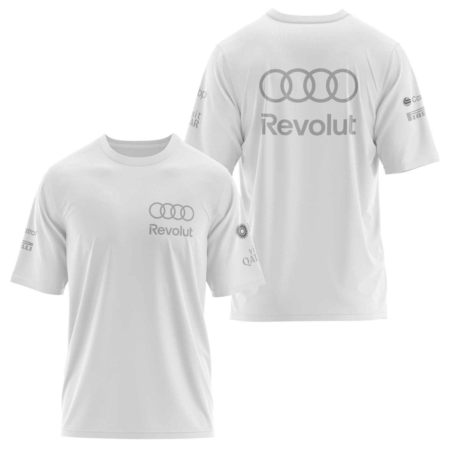 Audi Revolut Racing Oversize Tişört L - Beyaz