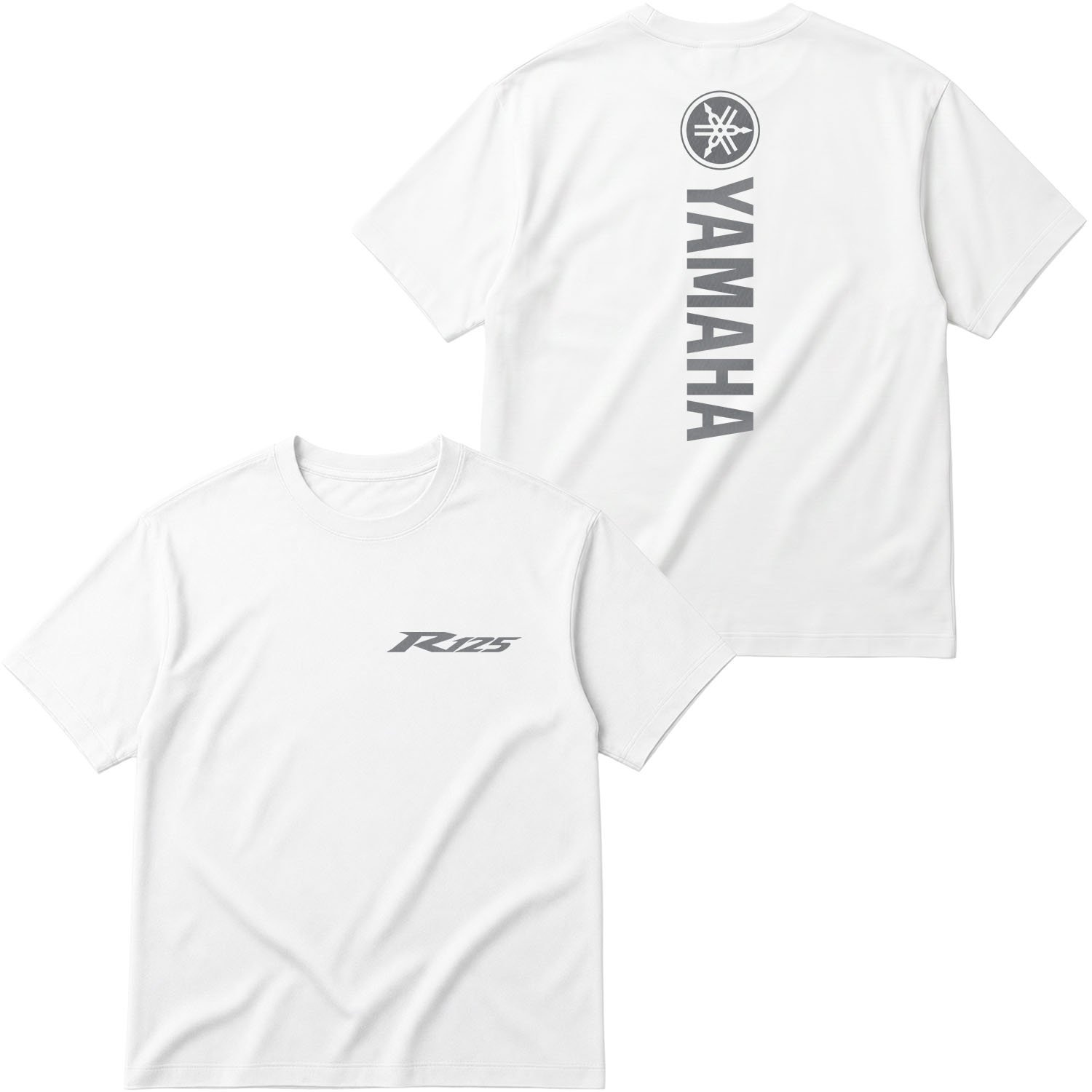 Yamaha R125 Graphic Oversize Tişört S - Beyaz