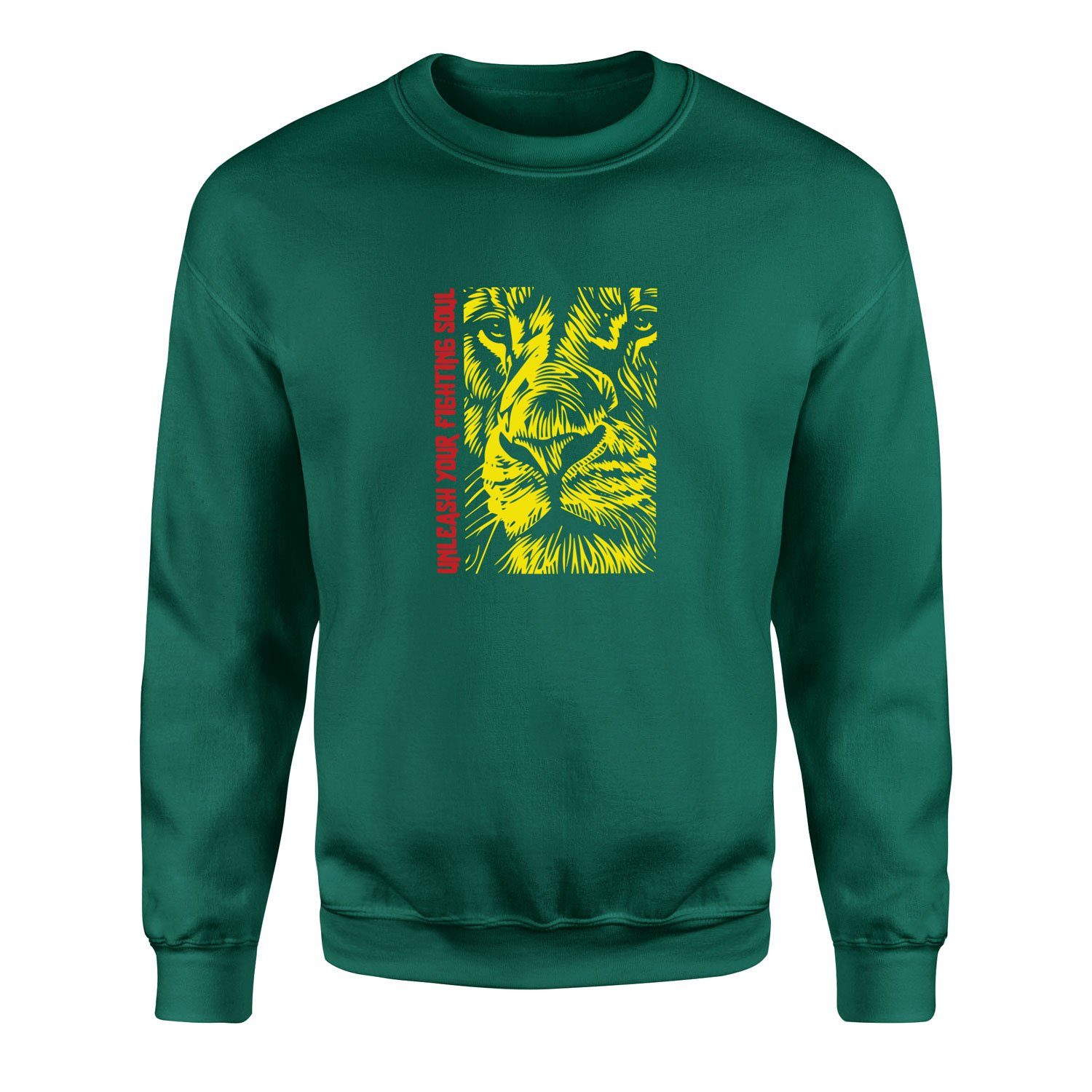 Unleash Your Fighting Soul | Lion II Sweatshirt L - Nefti Yeşili
