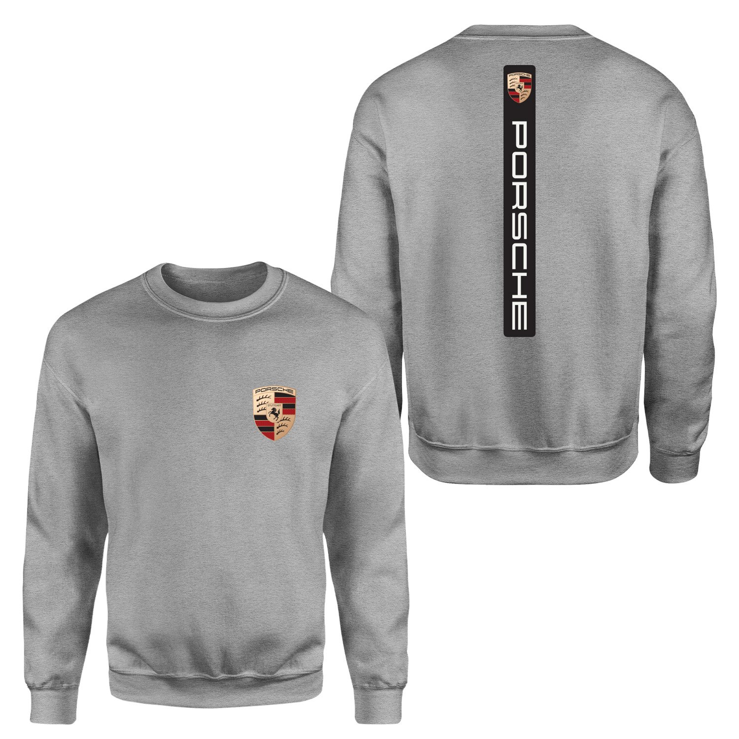 Porsche V Graphic Black Sweatshirt XXL - Gri