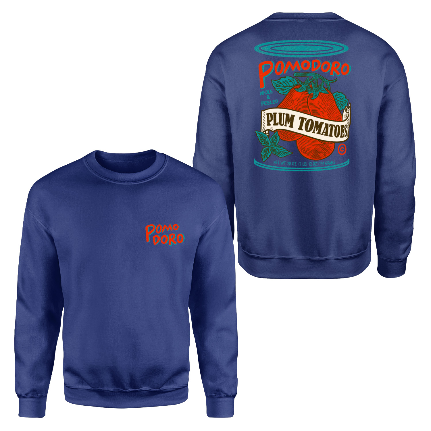 Pomodoro Whole & Peeled Sweatshirt M - İndigo Mavisi