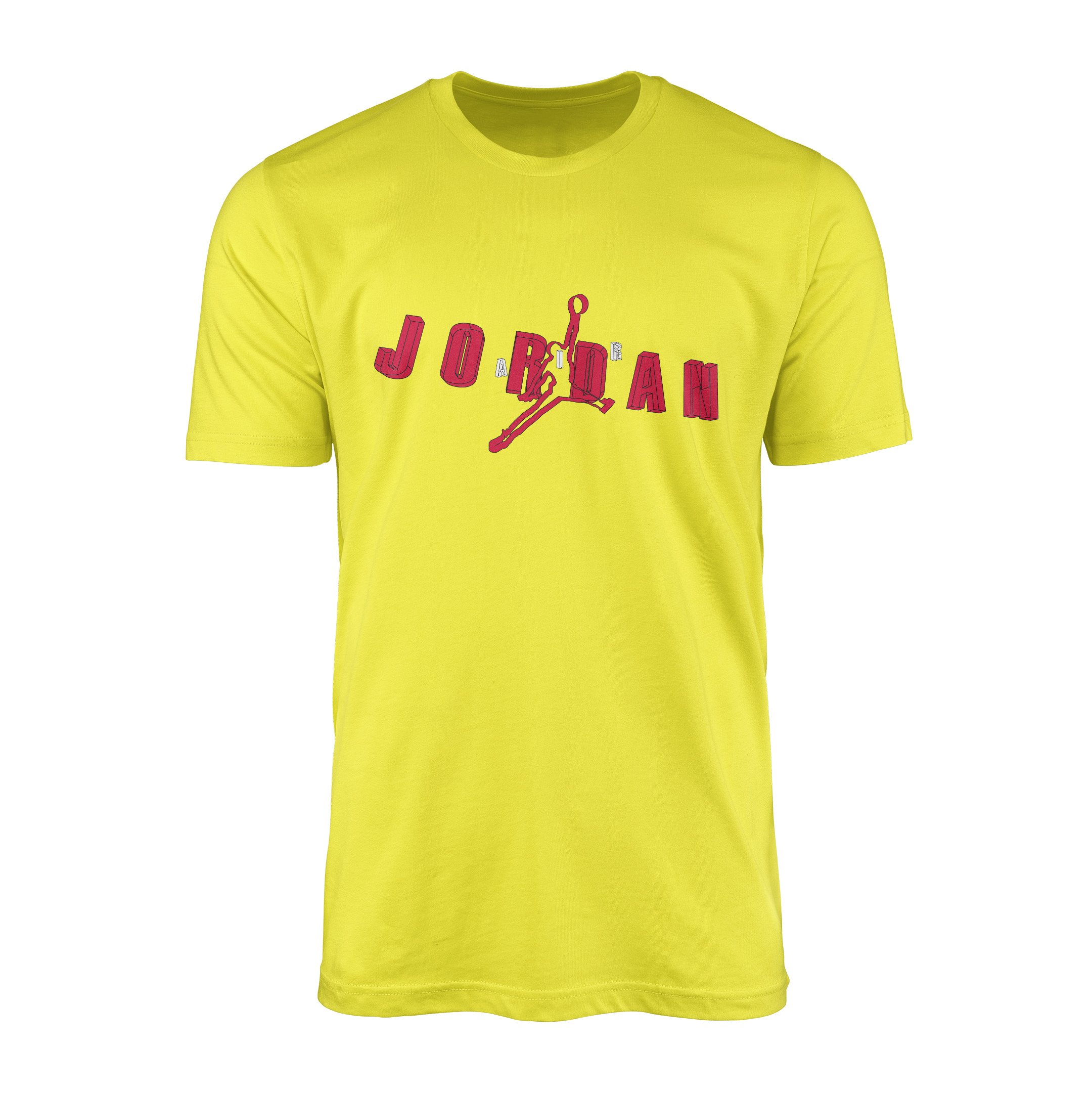 Air Jordan Wireframe Tişört XL - Sarı