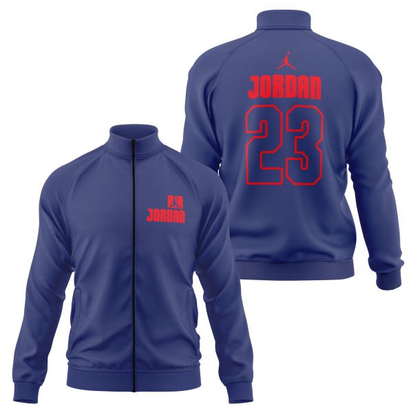 Air Jordan Block 23 Fermuarlı Sweatshirt L - İndigo Mavisi