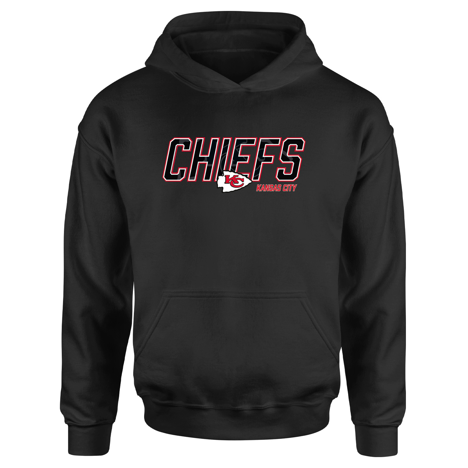 KC Chiefs Hoodie M - Siyah