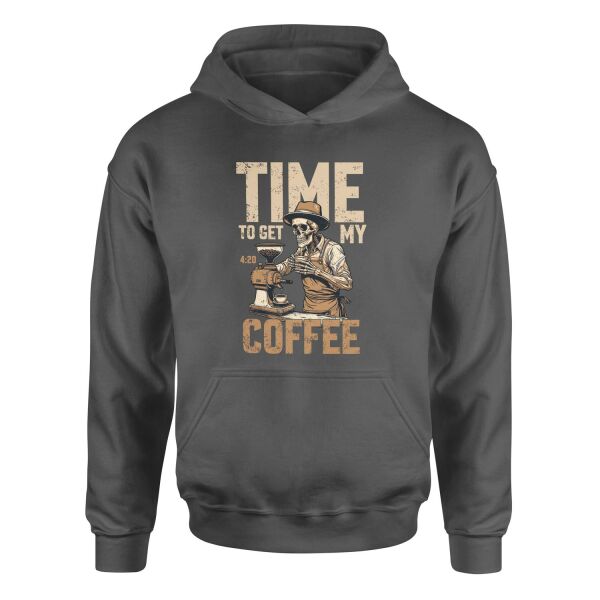 Time to Get My Coffee Hoodie XL - Füme