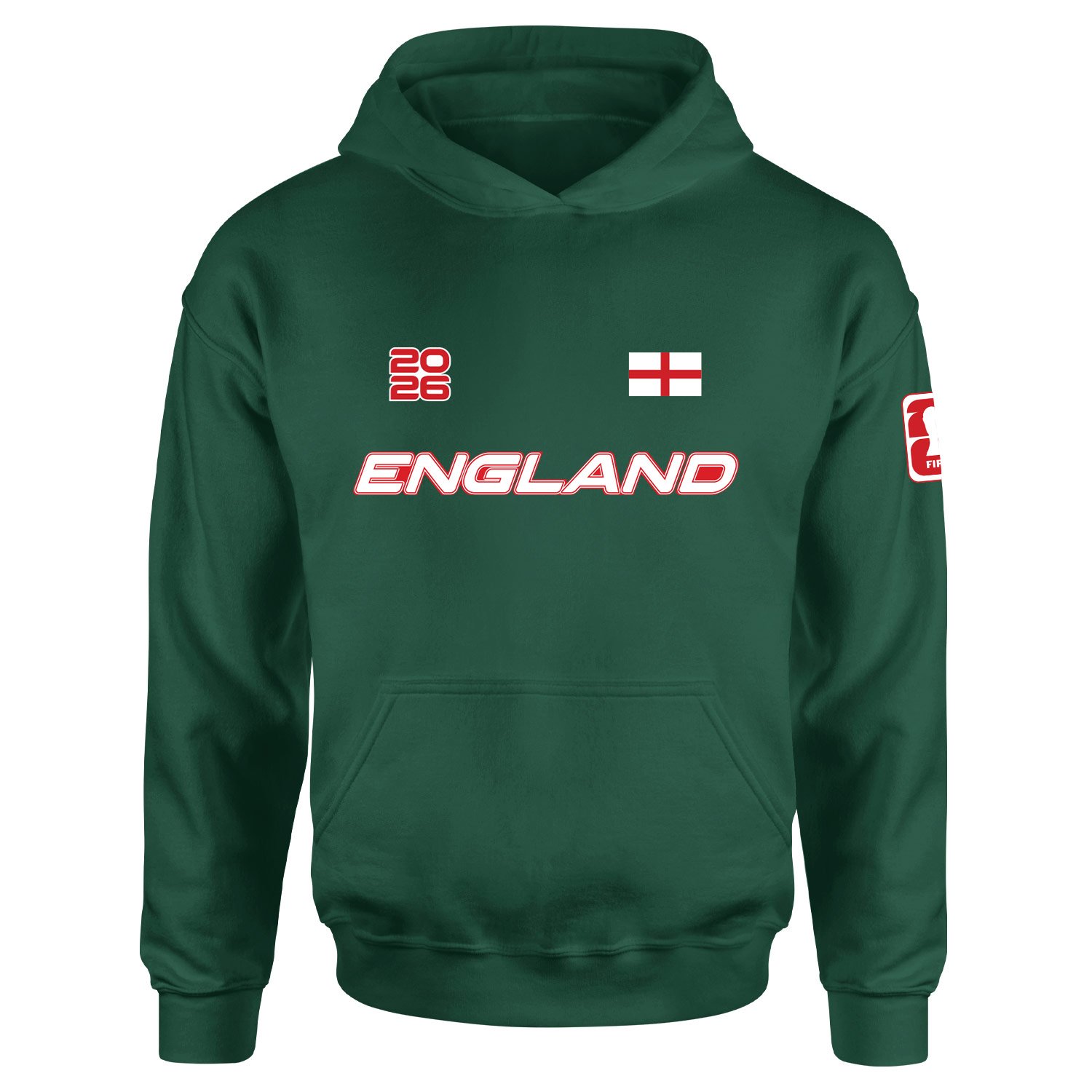 İngiltere 2026 Hoodie XL - Nefti Yeşili