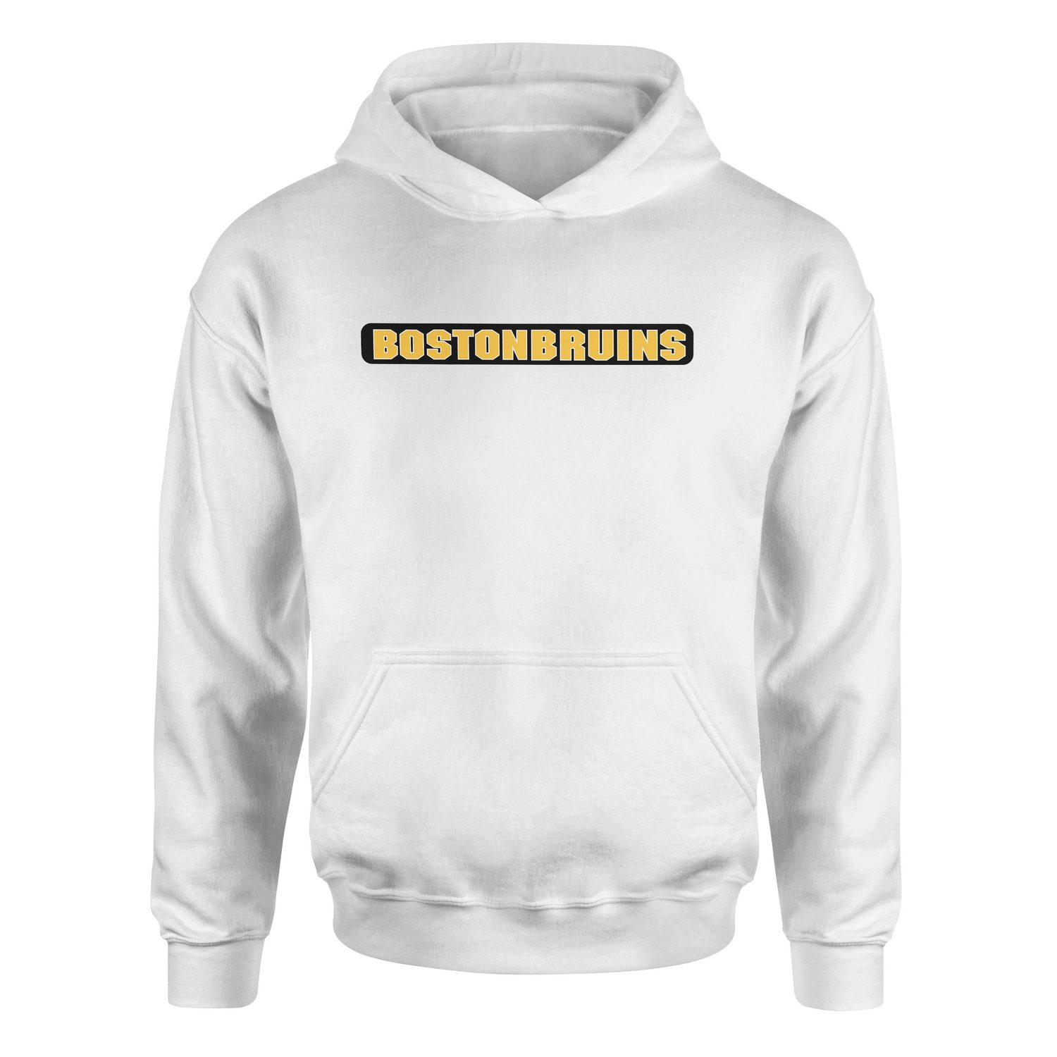 Boston Bruins Block Hoodie S - Beyaz
