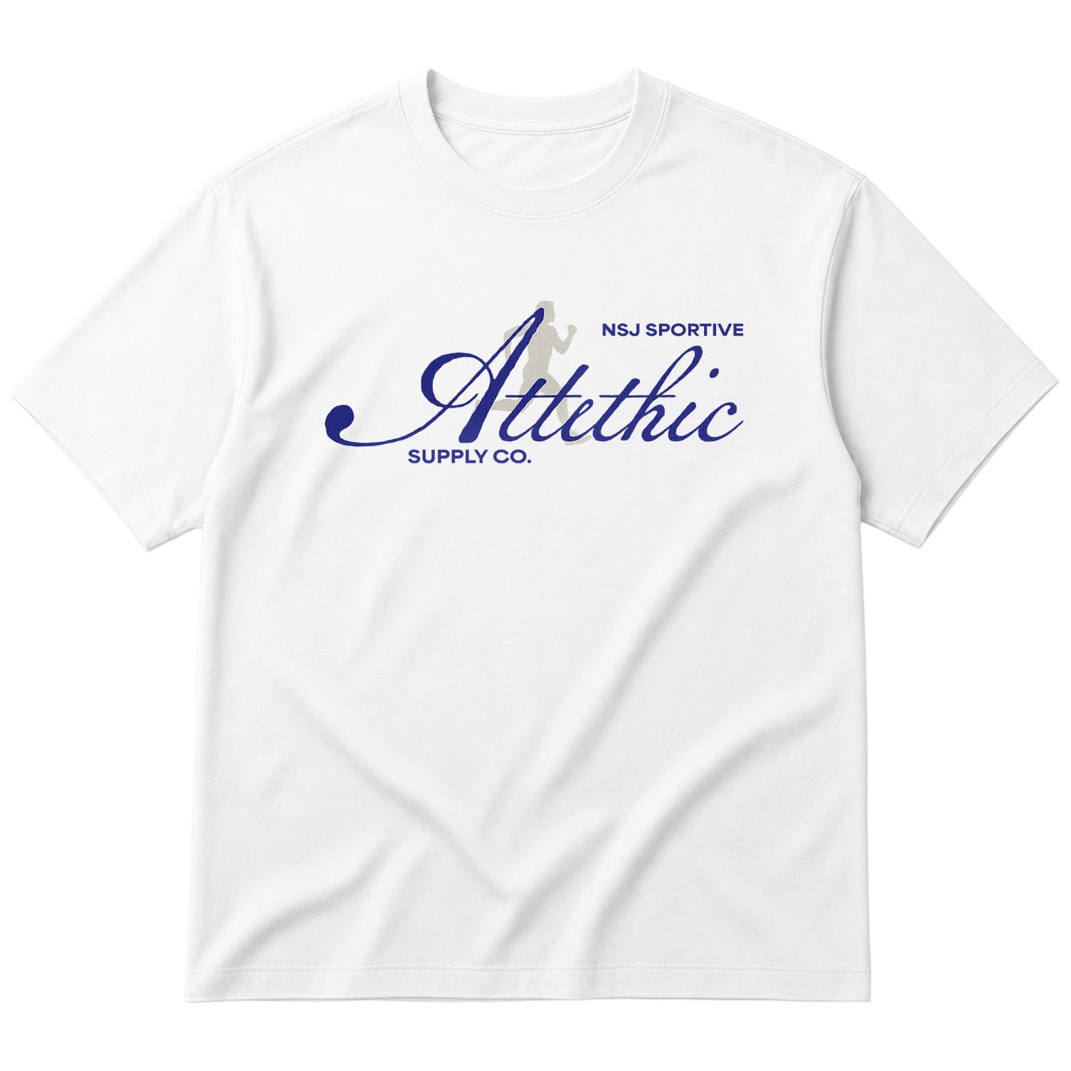Athletic NSJ Oversize Tişört L - Beyaz