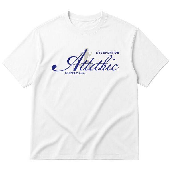 Athletic NSJ Oversize Tişört L - Beyaz