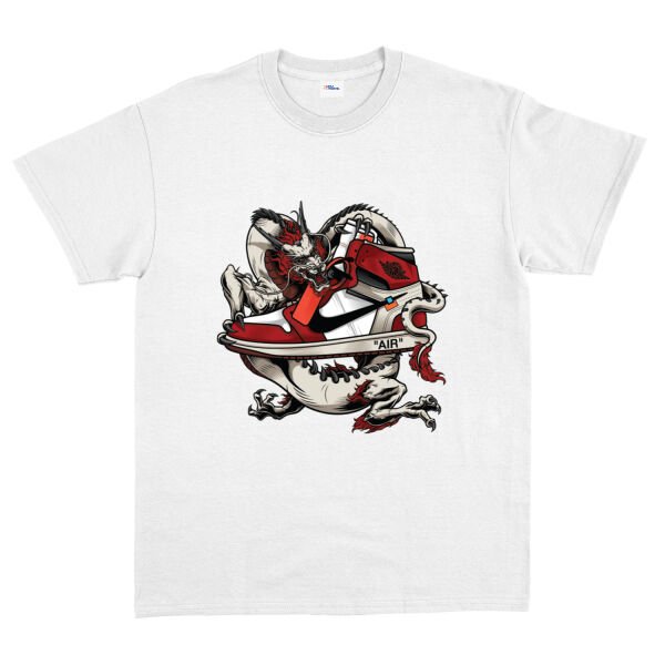 Air Jordan Dragon Tişört XL - Beyaz