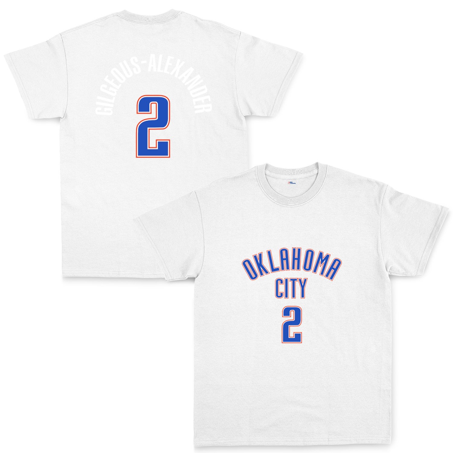 Shai Gilgeous-Alexander Oklahoma Forma Tişört L - Beyaz