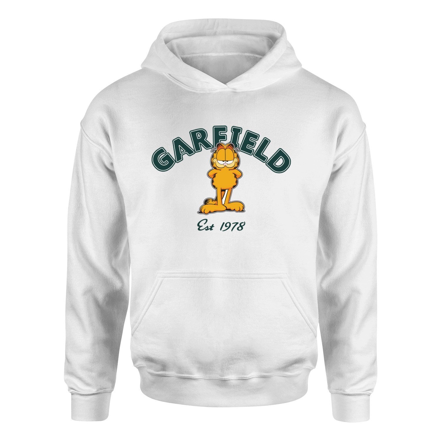 Garfield, est. 1978 Hoodie L - Beyaz | OUTLET