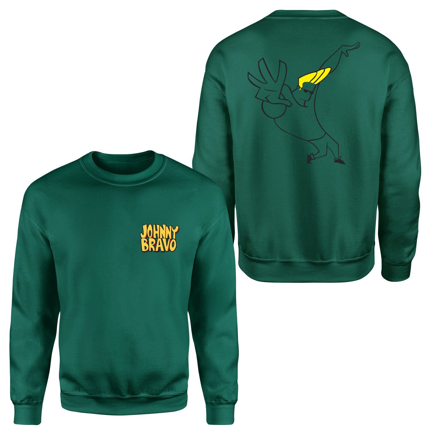 Man I’m Pretty | Johnny Bravo Sweatshirt L - Nefti Yeşili